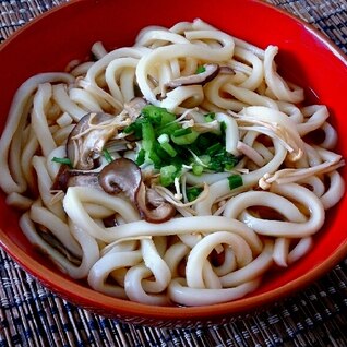 レンチン☆秋のきのこうどん